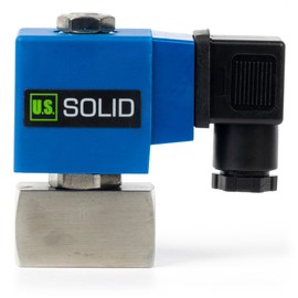 U.S. Solid High Pressure Solenoid Valve - 1/4 Inch 100 bar Stainless Steel 110V AC High Pressure High Temperature Resistance Electric Solenoid Valve, 100 bar, -76-248?