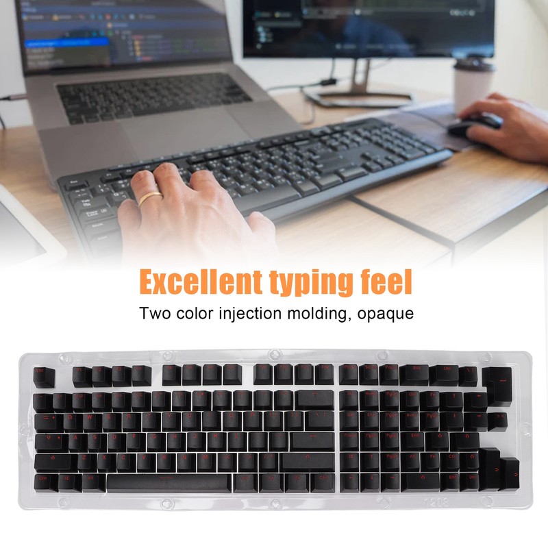 117 Keys Keycaps OEM Height Two Colors Injection Fastness OPQ