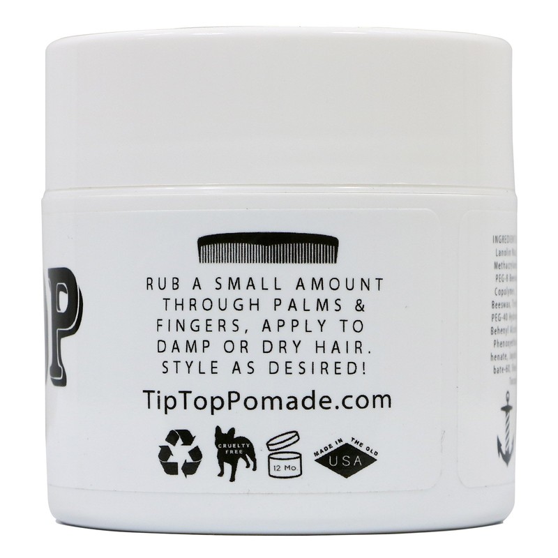 Tip Top Matte Water Based Medium Hold Pomade 4.25oz Pack