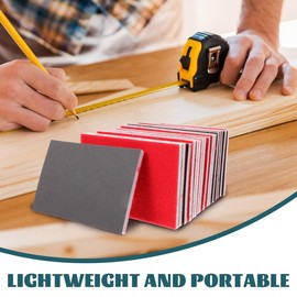 Hemobllo 18 Pcs Grit Sanding Sponge Set: 240-2000 Grit Flexible Foam Filled Sanding Pad - Wet Dry Sandpaper for Wood & Metal,Railings,Furniture Polishing