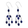 Silver Palace Natural Lapis Lazuli 925 Sterling Silver Drop Dangle