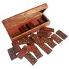 TOSQP27 Gift Domino Set Family Board Game 28 Piece Dominoes