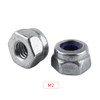 100 Pieces Lock Nuts Hex Flange Nut Stainless Steel SS304