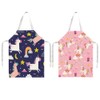kuou 2 Pcs Kids Cooking Aprons, Adjustable Child Chef Aprons,