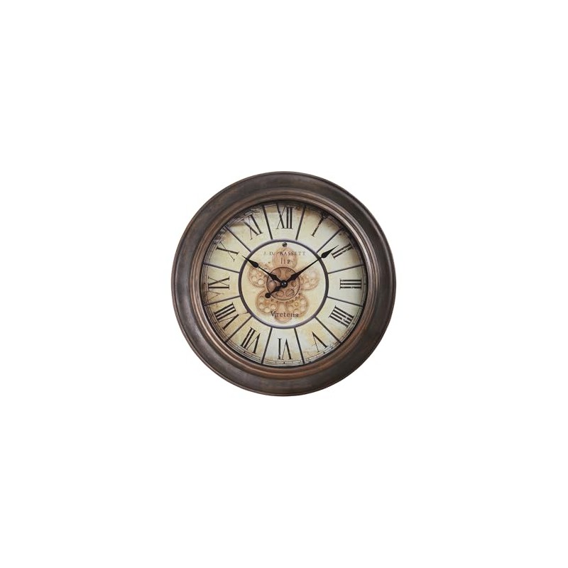 Monarch Specialties I 9081 Clocks, 15" Round, Wall Clock, Antique