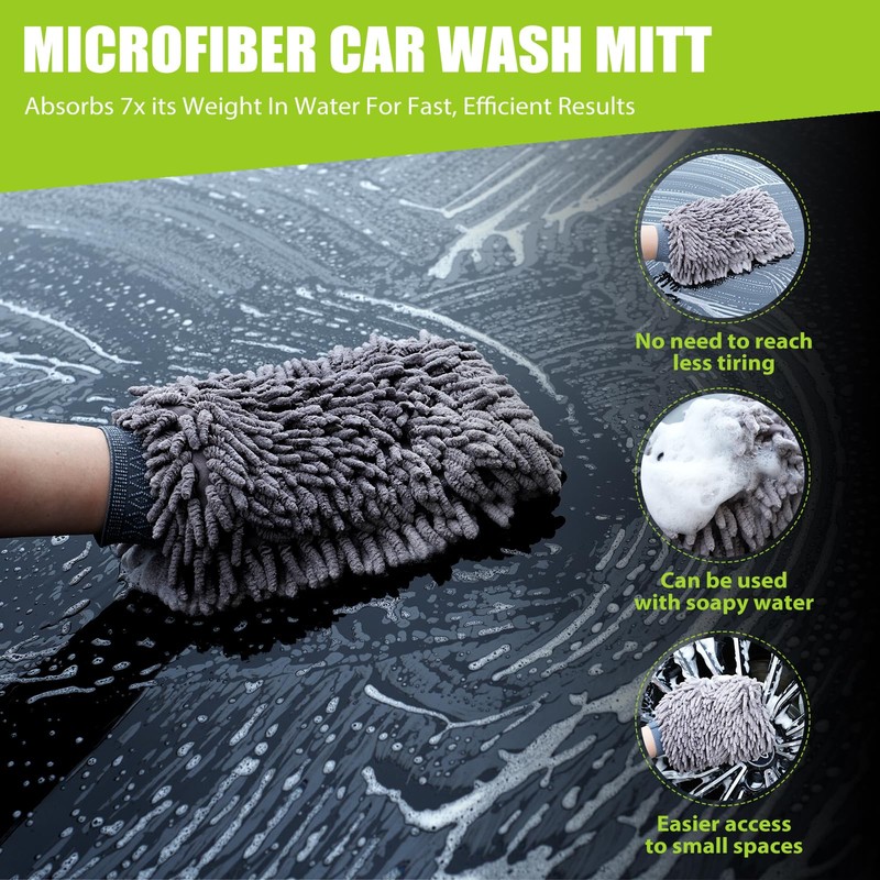 TTRCB 2 Pack 1300 GSM Car Drying Towel, Microfiber Towels