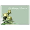 celloexpress In Loving Memory (3 White Roses) Flower Message Cards