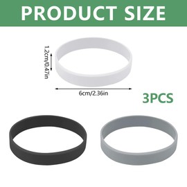 Zehenspreizer Trainingsband für Hallux Valgus Korrektur Set zur Unterstützung bei Ballenzehen, wiederverwendbar für Damen und Herren, 3 Stück, Silikon Stretchband, 3 Farben (Klein)