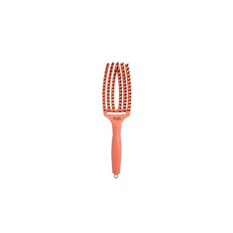 OLIVIA GARDEN Finger Brush Medium Coral