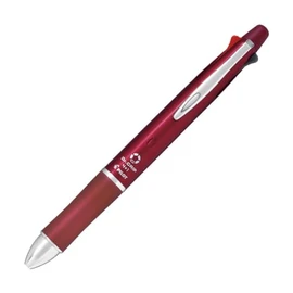 Pilot Dr. Grip 4+1 0.03 inch (0.7 mm) 4 Color Ballpoint Pen + 0.02 inch (0.5 mm) Mechanical Pencil, Bordeaux Axis, Body Size: 5.8 x 0.5 inches (148 x 14.1 mm), Slide Lever Type, 1.0 oz (26.3 g)