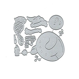 Christmas Snowman Metal Die Cuts,Merry Christmas Snowflake Cutting Dies Cut Stencils for DIY Scrapbooking Album Decorative Embossing Paper Dies for Scrapbooking Card Making