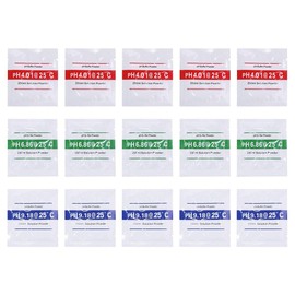 Pack of 15 Buffer Powder for pH Meter 4.00, 6.86, 9.18, pH Calibration Powder, pH Buffer Powder