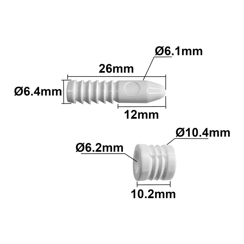 cyclingcolors 10 x Furniture Connectors Plastic Guide Pin Connecting Pins