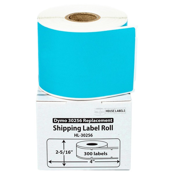 HOUSELABELS Compatible DYMO 30256 Blue Shipping Labels (2-5/16" x 4"),