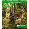 Beviliu Portable Camping Shower with 3 Gallon Food Grade Jug,