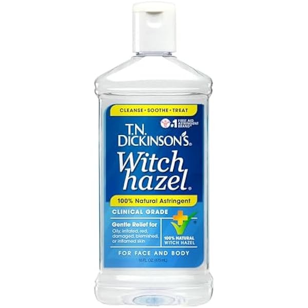 TN Dickinson's Witch Hazel Natural Astringent, 16 oz by T.N.
