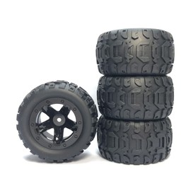 Oikabio 4pcs Large Tire Widening Tire Wheels Car Upgrade Parts for 144001 124016 124018 124019 12428 16889 RC