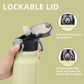 konokyo Insulated Water Bottle 18oz-Macaron Green