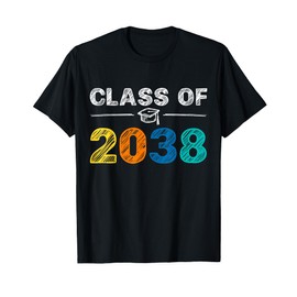 Class of 2038 Grow With Me First Day of School Graduation T-Shirt