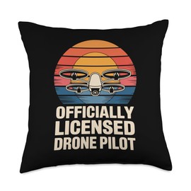 Drone Pilot for a Drone Pilot Throw Pillow