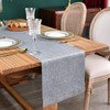 NEWISHER Farmhouse Rustic Table Runner Solid Grey Rectangular Table Runners