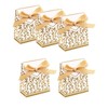 iKesoce Pack of 25 Gold Candy Boxes Wedding Favour Boxes