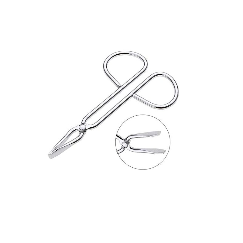LASSUM 2 PCS Eyebrow Tweezers,Stainless Steel Scissors Shaped Eyebrow Straight