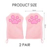 RELKLYU 2 Pairs of Towels in Pet Glove, Absorbent Towels,