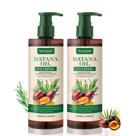 Batana Oil Shampoo, Hair Growth Shampoo for Thinning Hair & Hair Loss Treatment - Organic Rosemary, Formula with Biotin & Keratin to Reduce Shedding, Thicken Hair For Men & Women 2 Pack