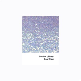 Hemway Ultra Sparkle Glitter Shapes - Four Point Star Shaped Glitter Stars Shiny Chunky Cosmetic Graded Sequins for Christmas Decorations Body Art Nail Resin - Mother of Pearl Iridescent - 50g 1.8oz