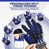 Hand Reha/bilitation Robot Gloves, Hot Compress Massage Function, 9-Level Strength