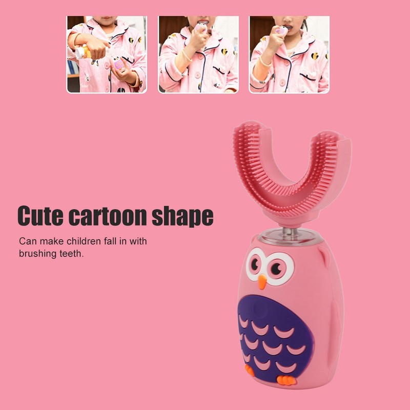 U Shaped Electric Toothbrush Ultrasonic Automatic USB Charging Cute Whole