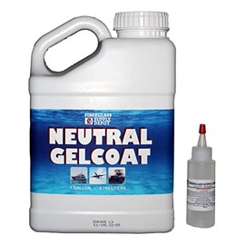 Fiberglass Supply Depot Neutral Gelcoat No Wax Gallon with 60cc Hardener (MEKP)
