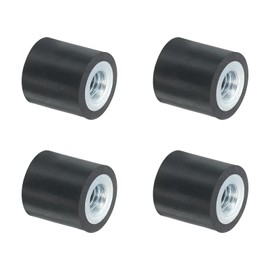 QUARKZMAN Pack of 4 10 x 10 mm M4 Rubber Dampers, Multi-Type Rubber Buffers, Vibration Damper for Engine Compartment and Air Compressors