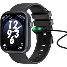 Compatible for Hwagol Smart Watch Charger, 2 Pin Magnetic USB Replacement Charging Compatible with Hwagol G20 1.83 Inch Smart Watch (Black)