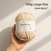 Jaciensh Thick Chenille Yarn, 4x100g Fluffy Chunky Yarn for Crochet,