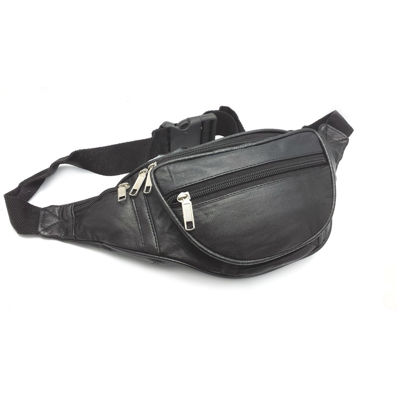 ODS:UK® Real Leather Bum Waist Bag Travel Holiday Money Belt