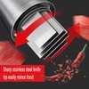 Manual Pressed Chopper,Gourmet Slice Deluxe Chopper,Multifunctional Garlic Chopper, Hand-Pressed Stainless