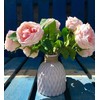Bottle Shaped Vase Ceramic Decorative Vases Embossed Flower Arrange Display