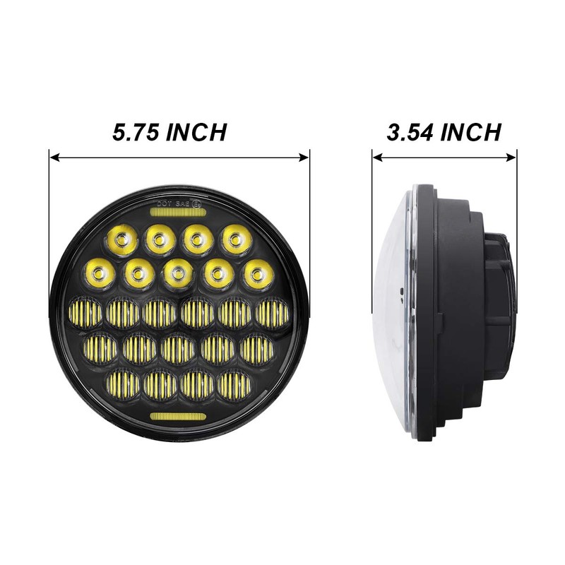 COWONE 5D 5-3/4 5.75" LED Headlight for LED Projector Headlights