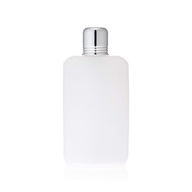 True Rogue Plastic Flask for Liquor - Hidden & Discreet 10oz White Plastic Flask with 1oz Aluminum Shot Glass Cap for Travel & Cruise Liquor Beverages - Set of 1