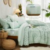 Geniospin Sage Green Full Comforter Set 8 Pieces, Bed in