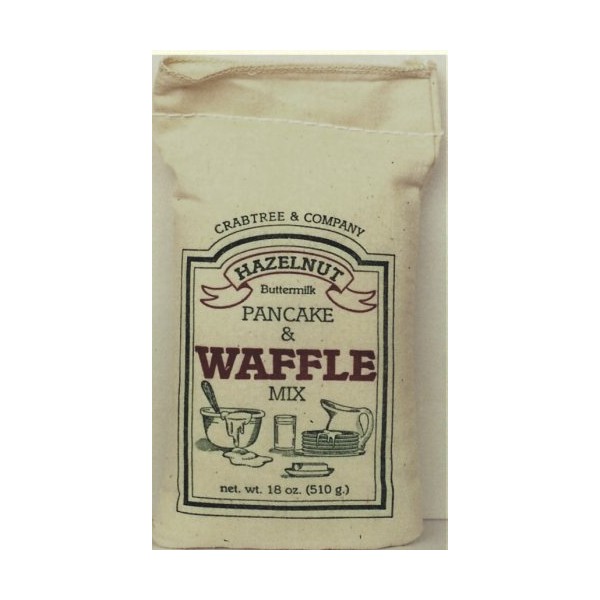 Crabtree & Company Hazelnut Pancake and Waffle Mix 18oz. (4 Pack)