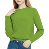 Urban CoCo Women's Solid Long Sleeve Crew Neck Knitted Pullover