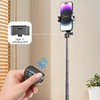 Cowenhey Mini Selfie Stick Tripod with 2 Fill Lights, Phone