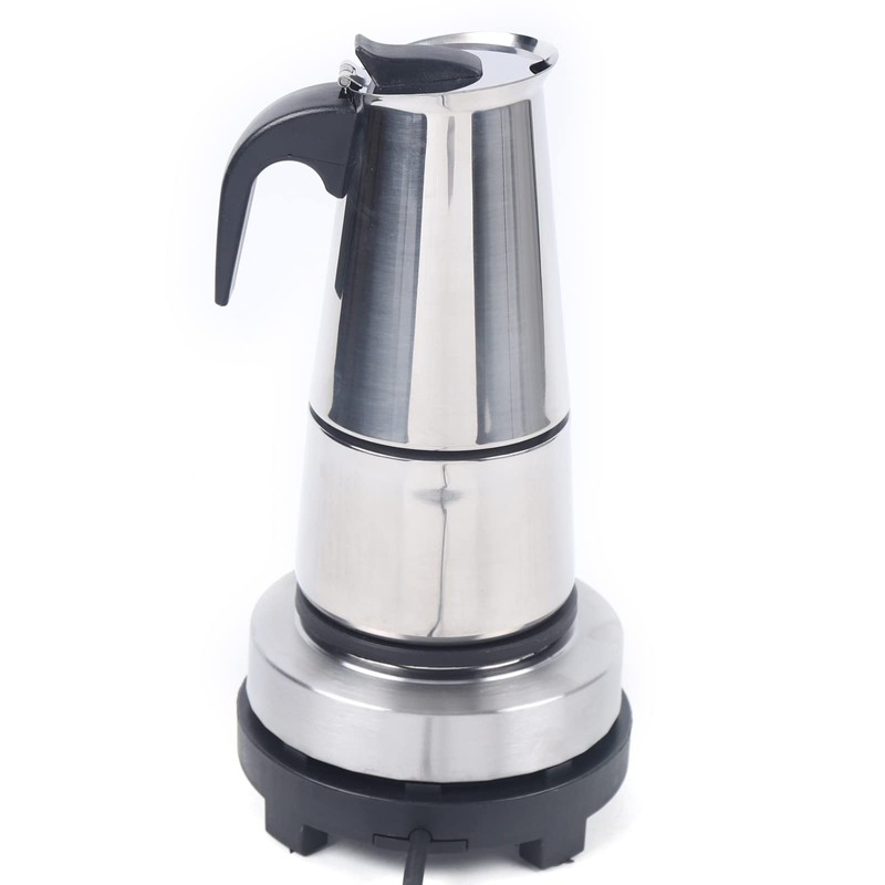 Sallurmose Moka Pot Italian Stovetop Espresso Maker - Stainless Steel