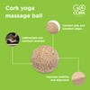 Go4Cork Cork Yoga Massage Ball,Cork Yoga Sphere,Therapy Ball,Relieve Stress, Pain