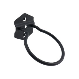 Rannb Pegboard Power Tool Holders Pegboard Hooks Heavy Duty Metal Steel 3/8" Square Hole Loop Peg Hooks Suitbale for 1.5" Spaced Pegboards Wall Hooks for Organizing Tools Black 3" Loop Dia- 2pcs