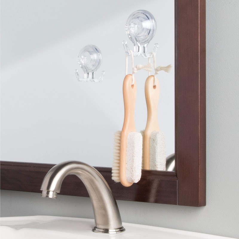 iDesign Hooks, Set of 6, Clear, 6 Count