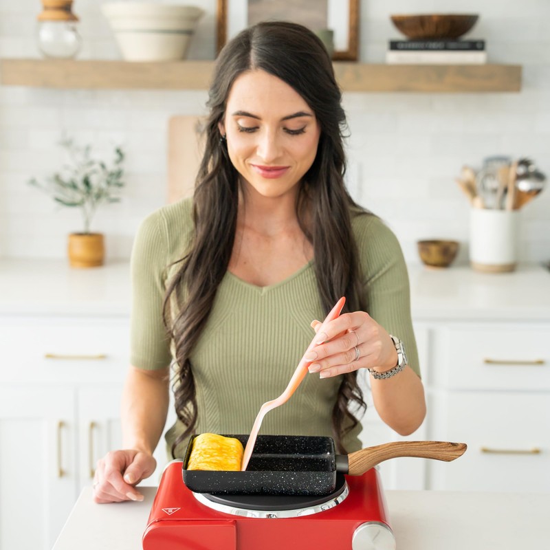 Oleex Tamagoyaki Pan Set – Japanese Omelette Pan with Kitchen